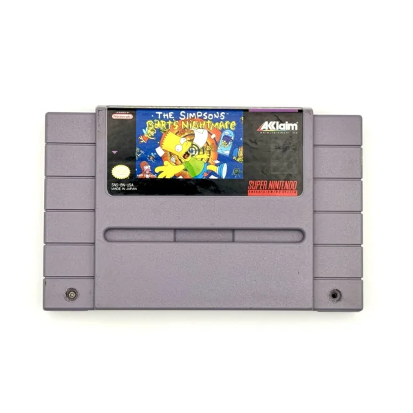 The Simpsons Barts Nightmare - Super Nintendo (SNES) - Cartridge - NTSC (USA)