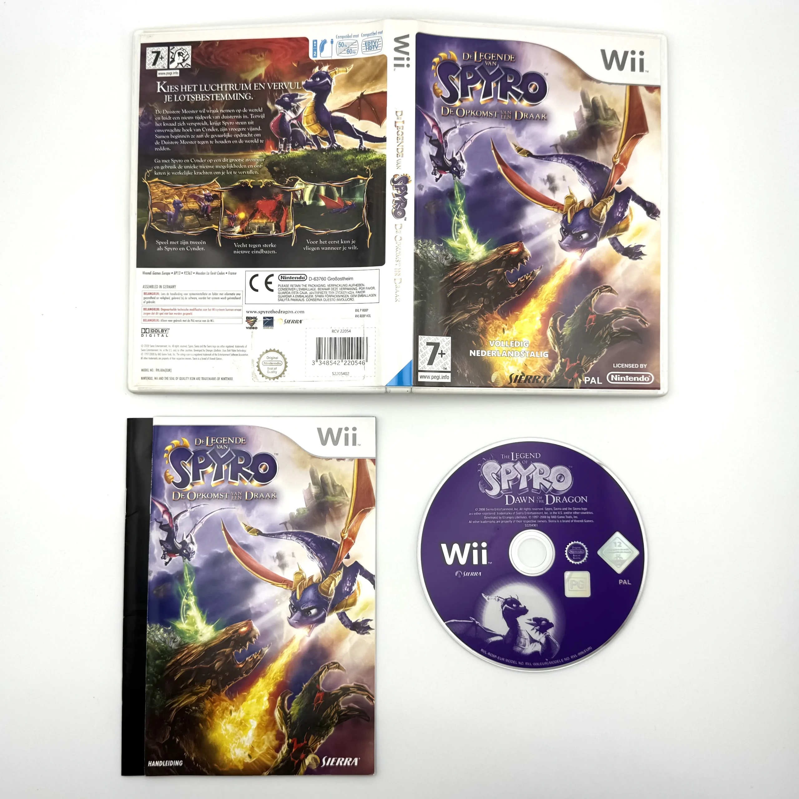 De Legende van Spyro: De Opkomst van een Draak - Nintendo Wii - PAL HOL - CIB - Image 2