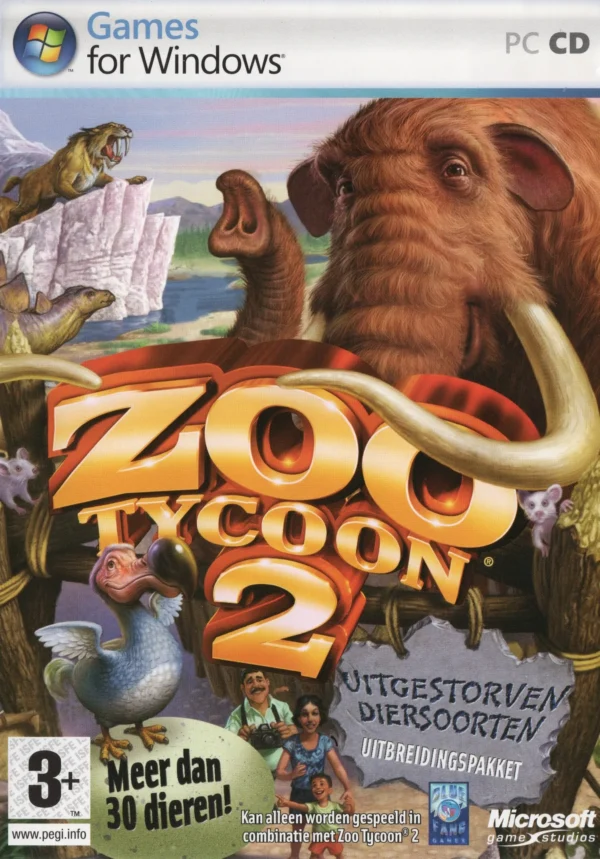 Zoo Tycoon 2 Uitgestorven Diersoorten Uitbreidingspakket - PC - NL - CIB