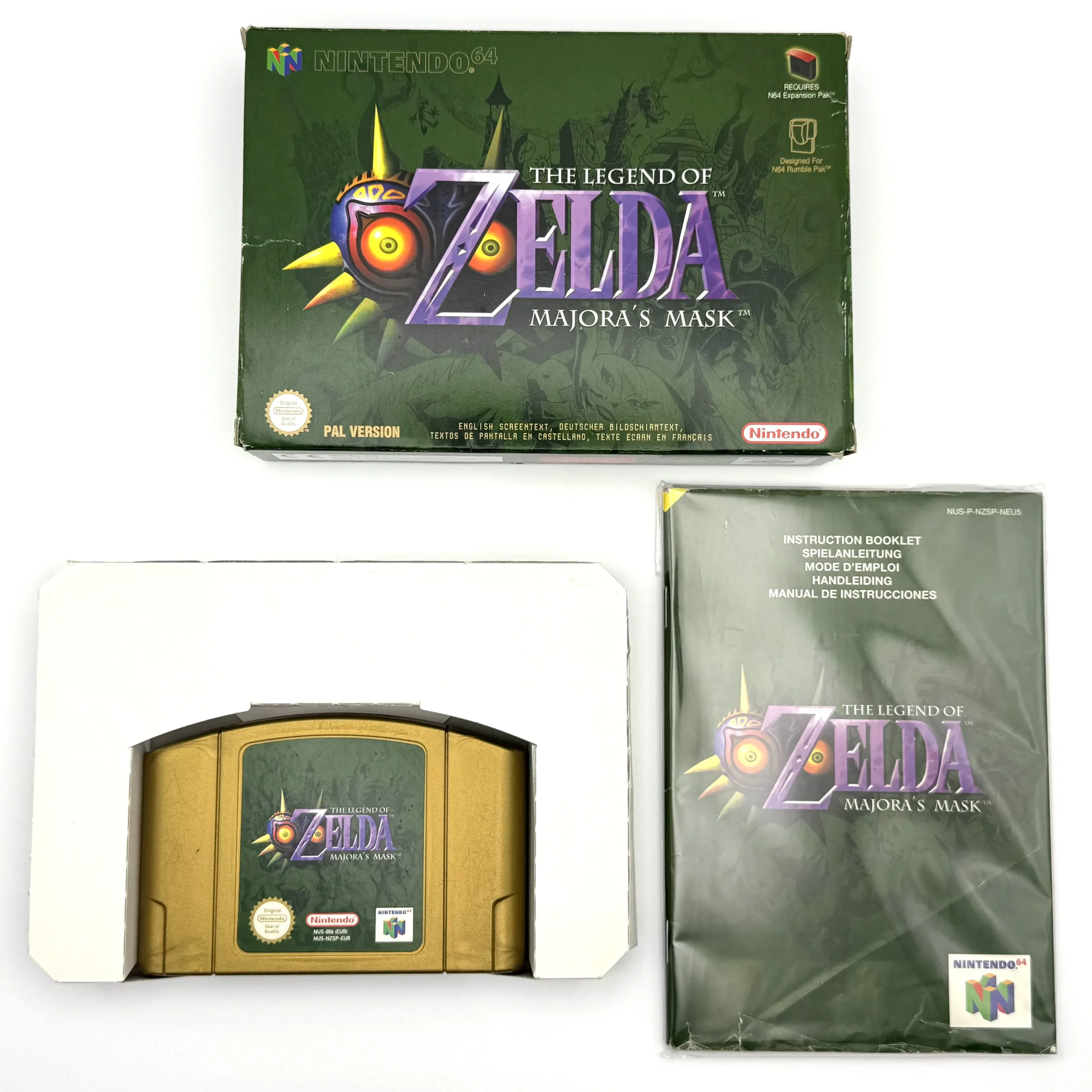 The Legend of Zelda: Majora's Mask - Nintendo 64 N64 - PAL EUR - CIB