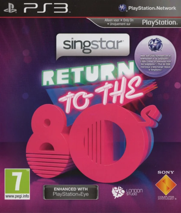 SingStar Return To The 80s - PlayStation 3 PS3 - PAL FAH - CIB