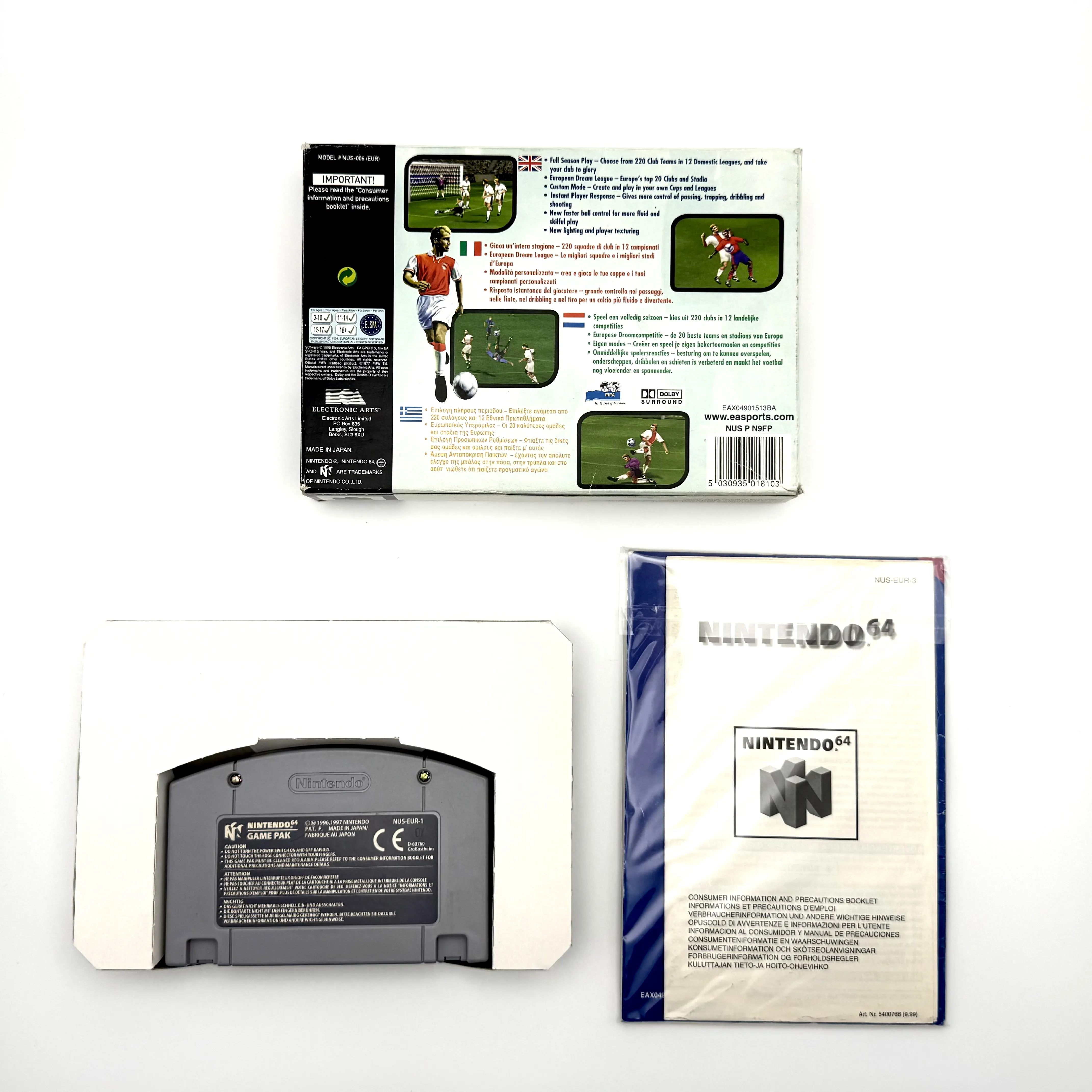 FIFA 99 - Nintendo 64 N64 - PAL EUR - CIB - Image 4